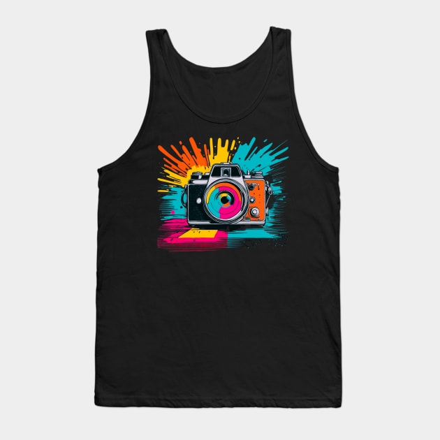 Vintage look of modern camera Tank Top by TaansCreation 